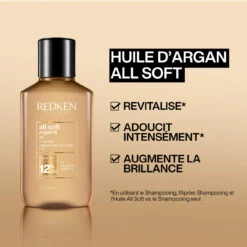 Huile D'Argan All Soft Redken 90ml -Capillaires Produits Boutique 0884486452993 1 44512.1694769882