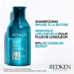 Shampooing Extreme Length Redken 300ml 3 Shampooing Extreme Length Redken 300ml -Capillaires Produits Boutique 3474636920211 1 07825.1694782064