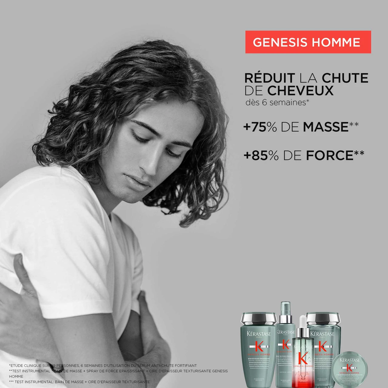 Bain De Masse Épaississant Genesis Homme Kérastase 250ml Bain De Masse Épaississant Genesis Homme Kérastase 250ml -Capillaires Produits Boutique 3474637077518 3 74092.1684847530