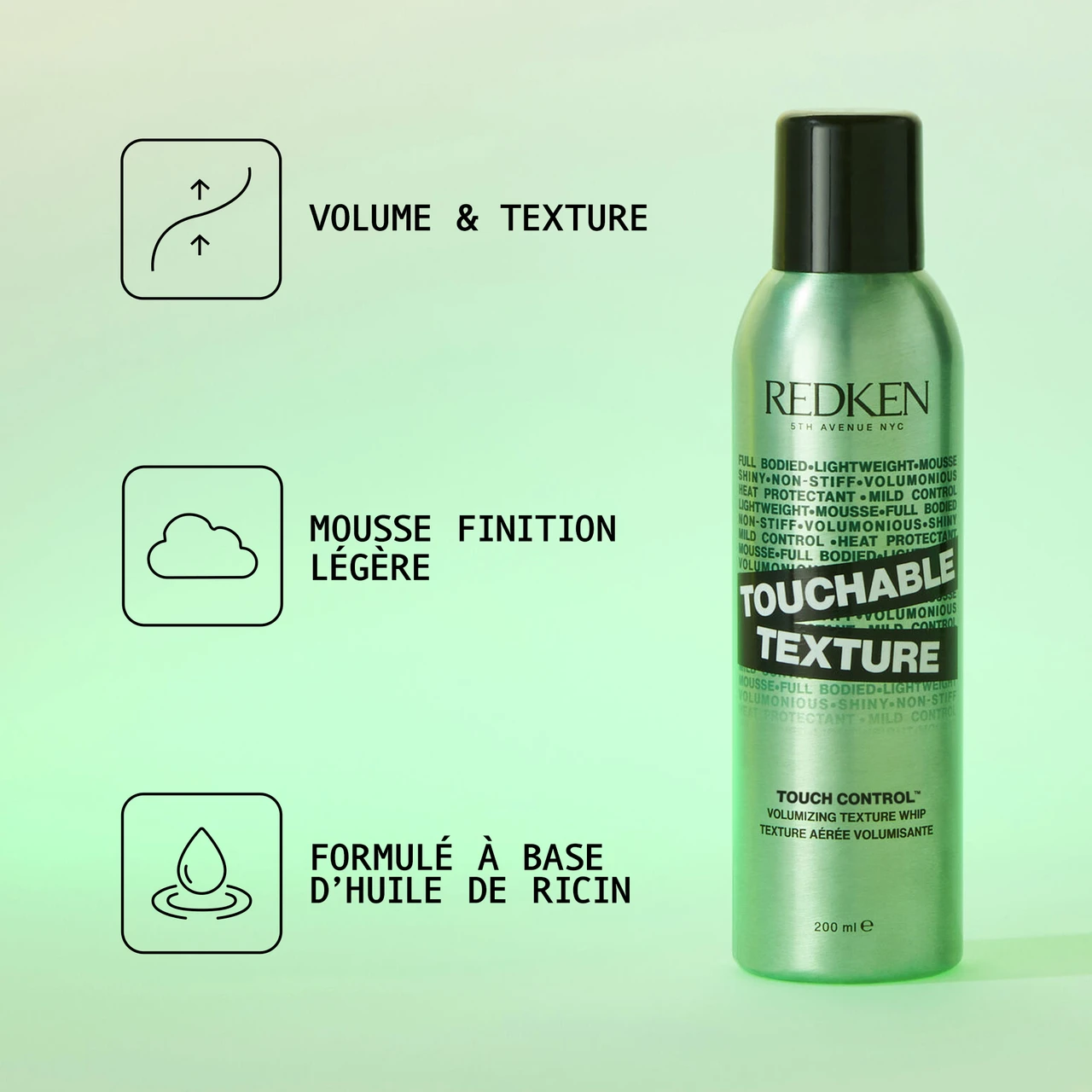 Touchable Texture Redken 200 ml Touchable Texture Redken 200 Ml -Capillaires Produits Boutique 3474637124281 1 36342.1694768265