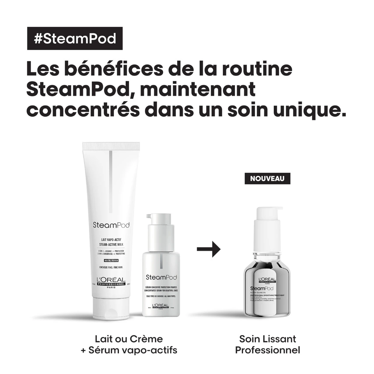 Soin Lissant 3-en-1 Steampod L'Oréal Professionnel 50ml Soin Lissant 3-en-1 Steampod L'Oréal Professionnel 50ml -Capillaires Produits Boutique 3474637153434 3 17163.1694098770