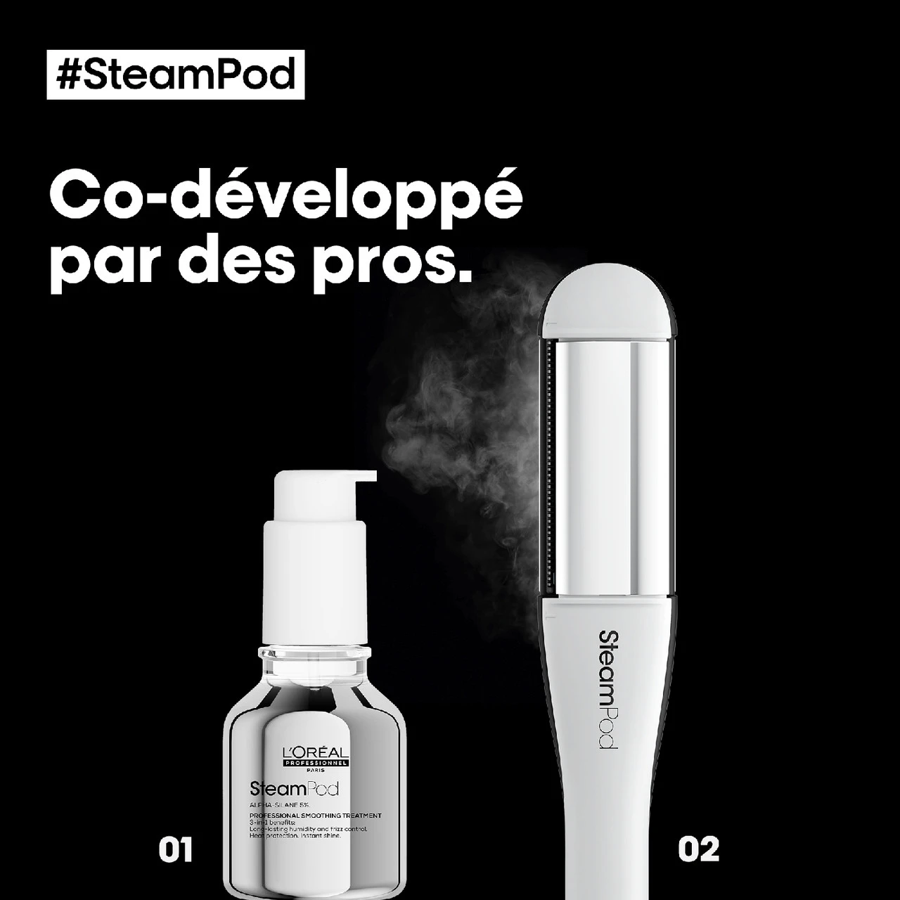 Soin Lissant 3-en-1 Steampod L'Oréal Professionnel 50ml Soin Lissant 3-en-1 Steampod L'Oréal Professionnel 50ml -Capillaires Produits Boutique 3474637153434 6 61533.1694098773