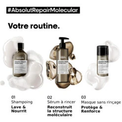 Masque Sans Rinçage Absolut Repair Molecular L'Oréal Professionnel 100 Ml -Capillaires Produits Boutique 3474637153489 3 69143.1696600946