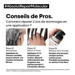 Masque Sans Rinçage Absolut Repair Molecular L'Oréal Professionnel 100 Ml -Capillaires Produits Boutique 3474637153526 6 21066.1696600946