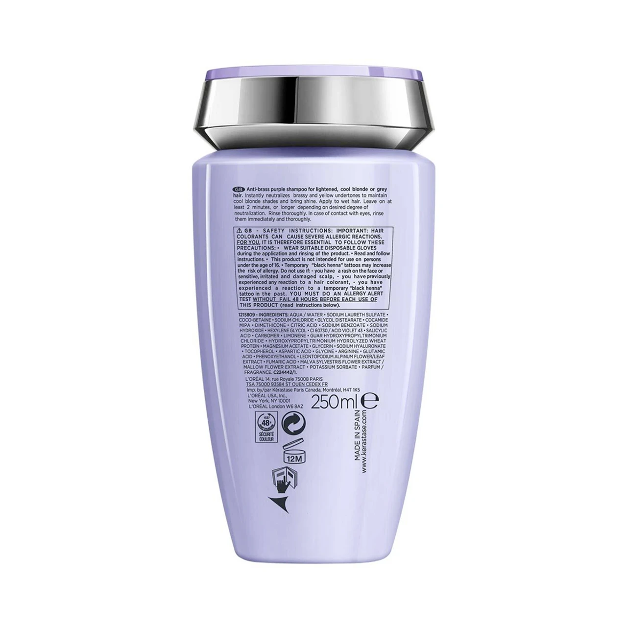 Bain Ultra-Violet Blond Absolu Kérastase 250ml Bain Ultra-Violet Blond Absolu Kérastase 250ml -Capillaires Produits Boutique Bain Ultra Violet Blond Absolu Kerastase 45090.1686222967