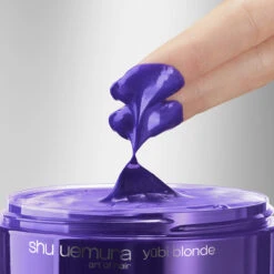 Baume Violet Anti-Faux Reflets Shu Uemura Yubi Blonde 200ml -Capillaires Produits Boutique Baume Shu Uemura yubi Blonde Texture 00793.1684847076