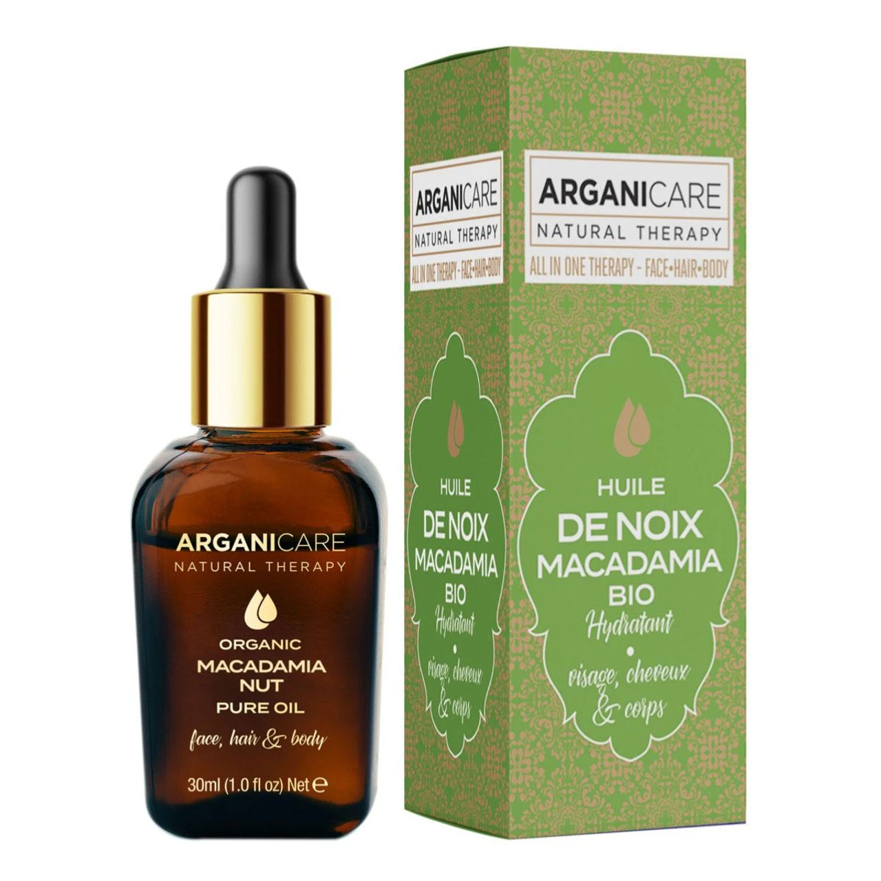 Huile Noix de Macadamia Bio Arganicare 30ml Huile Noix De Macadamia Bio Arganicare 30ml -Capillaires Produits Boutique Huile Noix de Macadamia Bio Arganicare 30ml zoom 47739.1684846877
