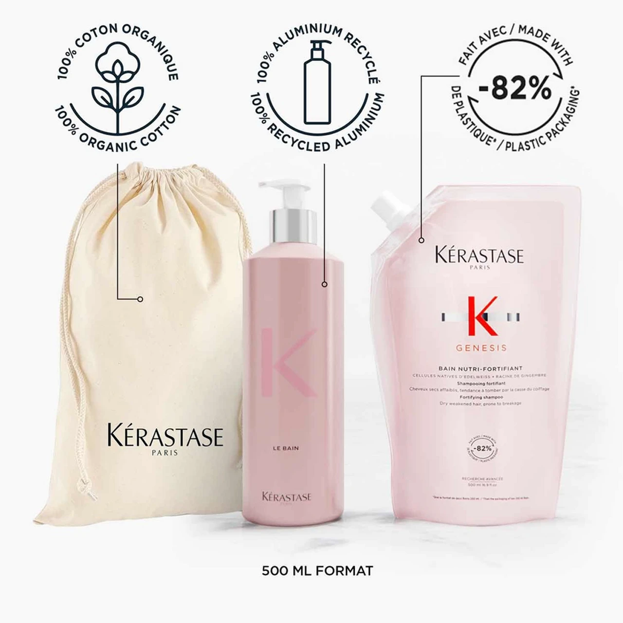 Bouteille Alu Rechargeable Genesis Kérastase 500ml Bouteille Alu Rechargeable Genesis Kérastase 500ml -Capillaires Produits Boutique KERASTASE Genesis Bouteille rechargeable 19221.1686234939